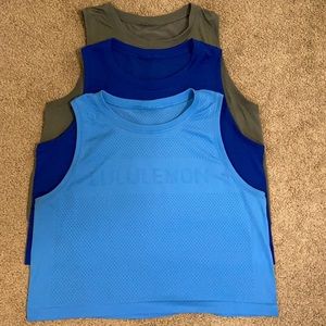 Lululemon swiftly breathe crop tanks